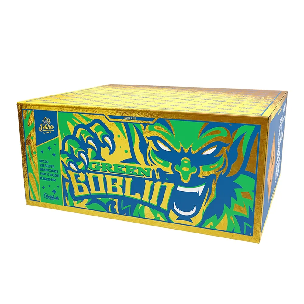Iskra 131 Schuss Verbundfeuerwerk Green Goblin